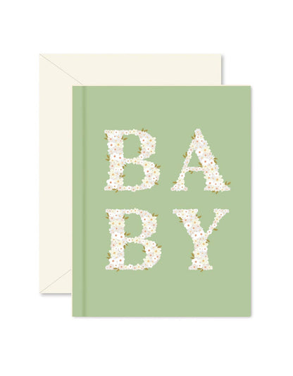 Spring Green Baby Blooms Greeting Card