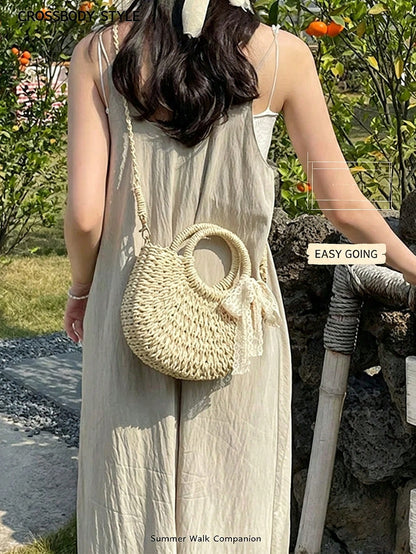 Straw Beach Bag, Beach Necessities,Fashionable Vacation Bag For Summer,Inspired Purse,Travel Bag,Tote Bag,Crossbody Bags For Women,Handbags