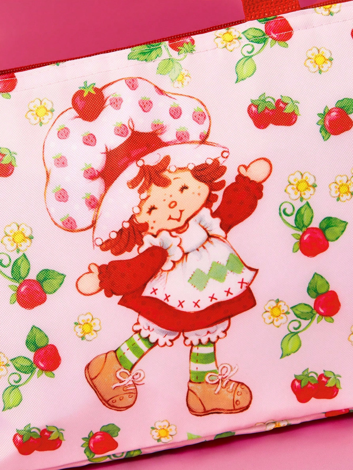 Strawberry Shortcake X 1pc Cartoon Character Printed Insulated Lunch Bag, Keeps Food Warm Or Cold, Picnic Bag, Large Capacity, Can Hold Lunch Boxes And Drinks, Suitable For Picnics, Camping, Tra