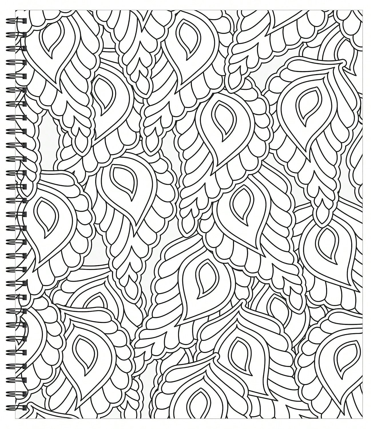 Stress Free Coloring Book, Large Print Easy Coloring Pages For Kids & Adults, Animal Floral Designs, Relaxing Stress Relief Activity Book