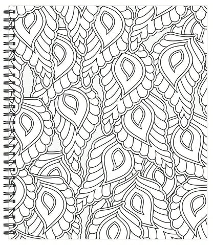 Stress Free Coloring Book, Large Print Easy Coloring Pages For Kids & Adults, Animal Floral Designs, Relaxing Stress Relief Activity Book