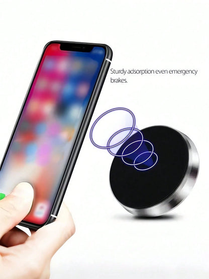 Sturdy Magnetic Mobile Phone Car Holder Adsorb In 1s Attached To Car Dashboard Compatible With All Mobile Phones Universal Magnetic Holder Multifunctional Mobile Phone Magnetic Suction Bracket Car Ess