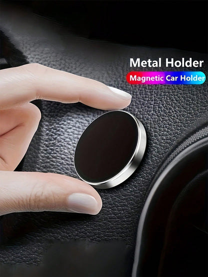 Sturdy Magnetic Mobile Phone Car Holder Adsorb In 1s Attached To Car Dashboard Compatible With All Mobile Phones Universal Magnetic Holder Multifunctional Mobile Phone Magnetic Suction Bracket Car Ess