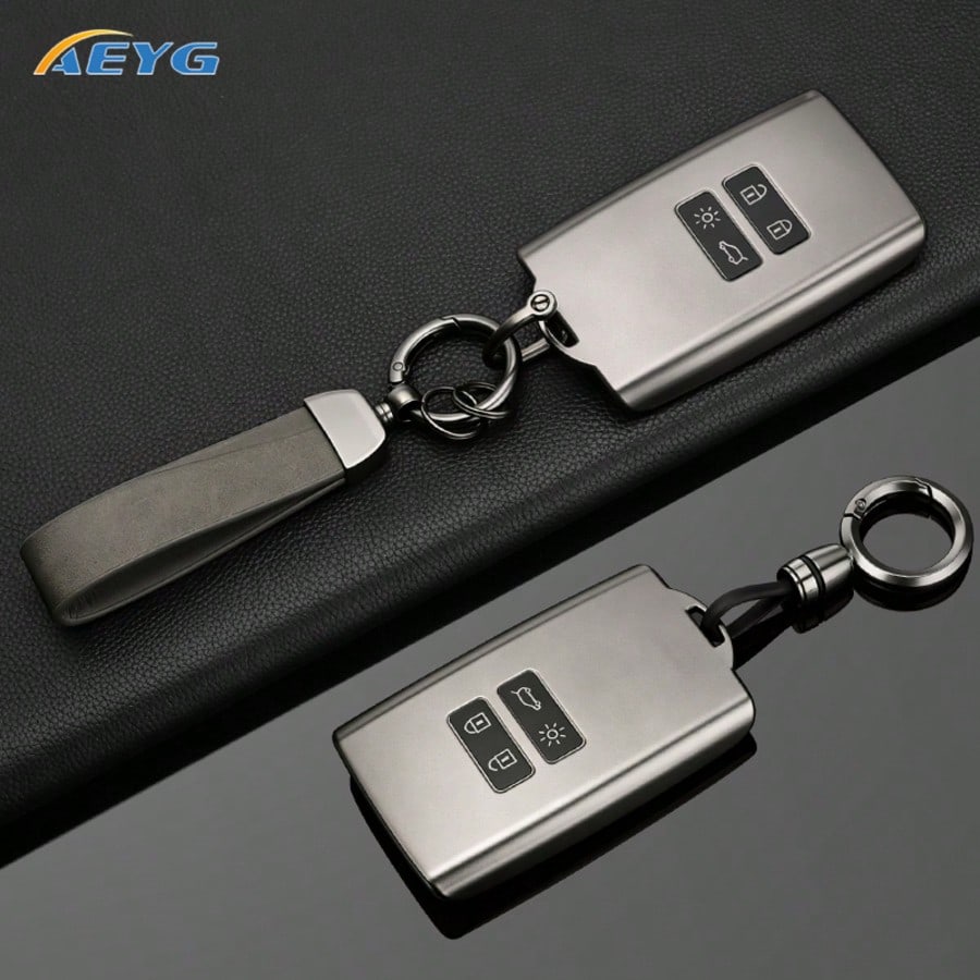 Suitable For Car FOB Cover Keychain- Fits For Renault Captur, Koleos, Kadjar, Arkana, Megane, Dacia Duster, Sandero, Stepway And Smart Remote Keychains