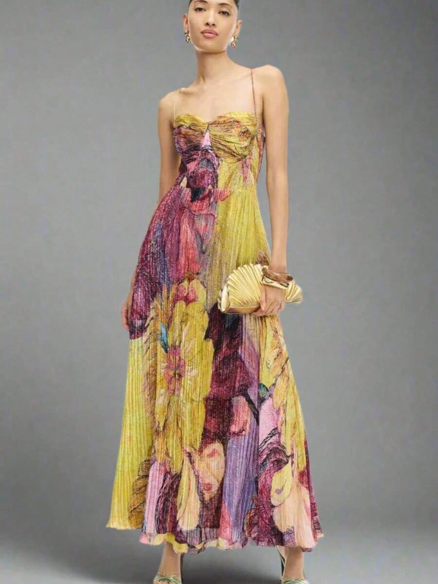 Summer Dresses For Womenvestidos Elegantes De MujerTemperament Fashion Printed Tube Top Slim Fit Holiday DressLoose And Comfortabledresses For Womend