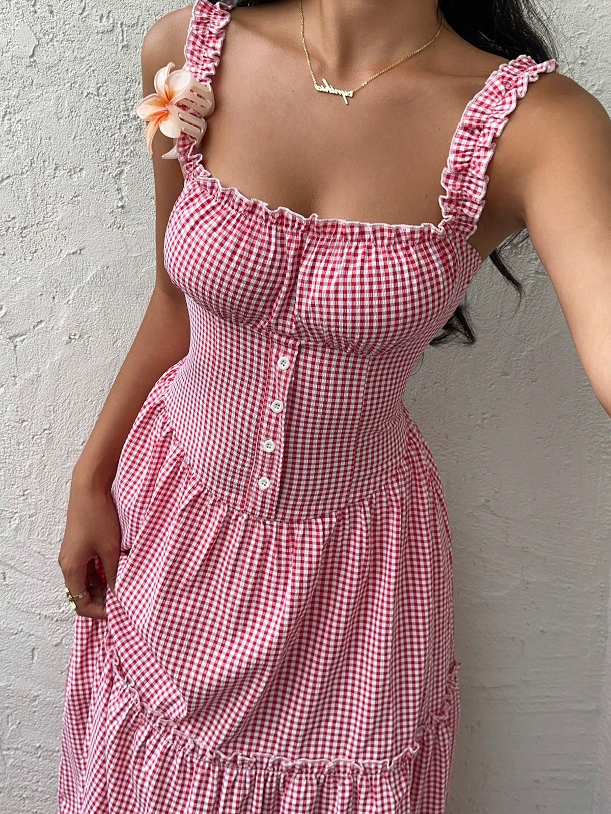 Sunnyshic Flowy Dress, Elegant Lady-Like Style