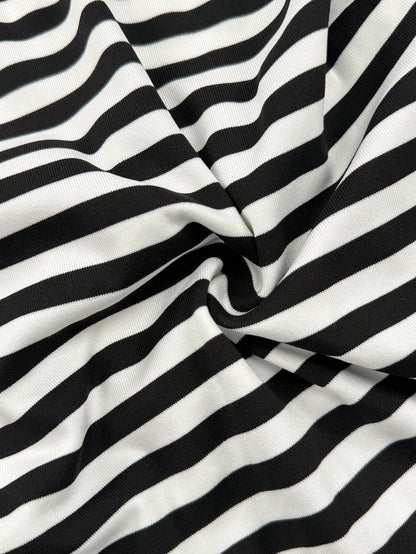 Sunspun Plus Size Striped Button Bow Short Sleeve T-Shirt For Summer