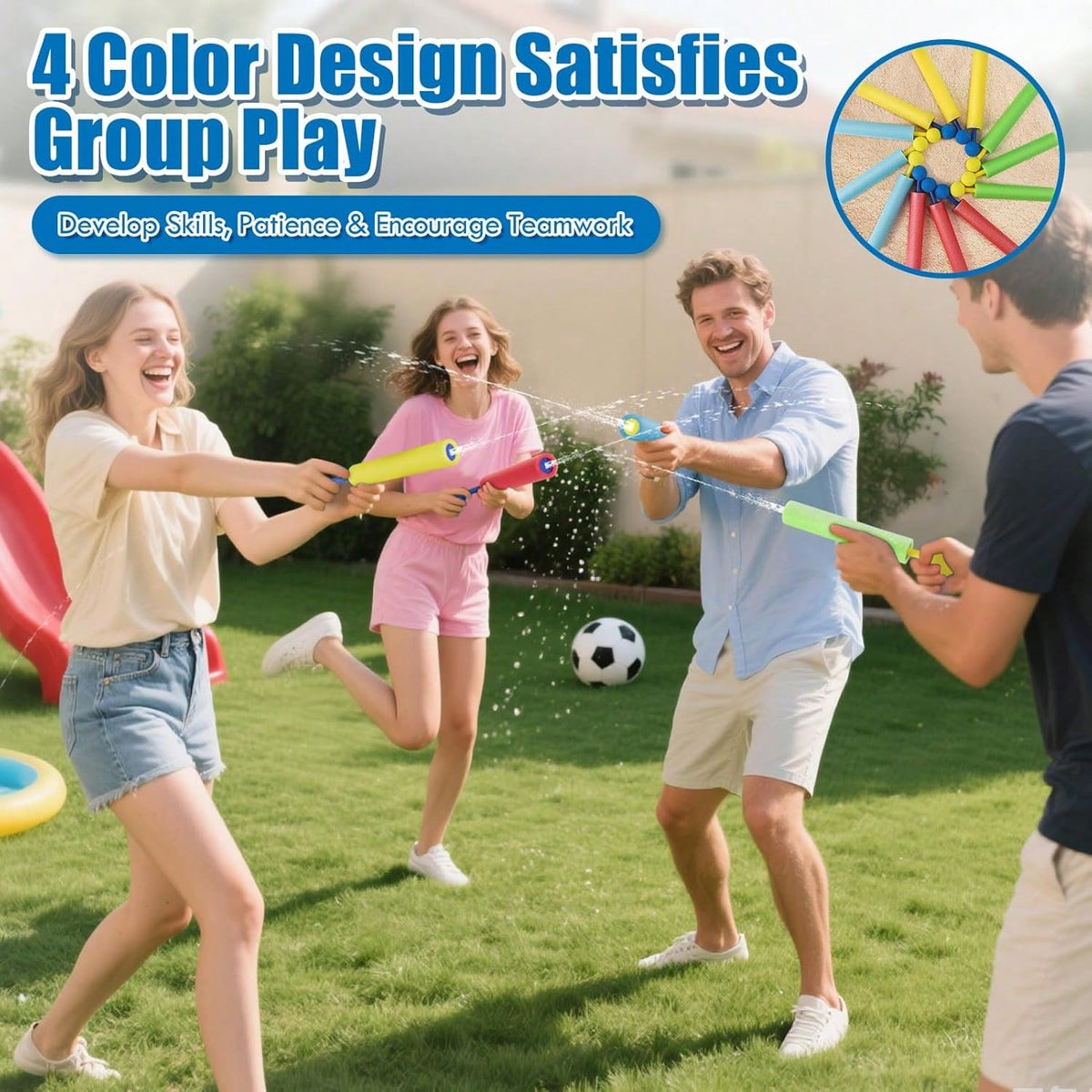 Super Water Gun Foam Spray Gun, Outdoor Toys For Beach Swimming Pool, Summer Party Family Games, Suitable For Children And Adults