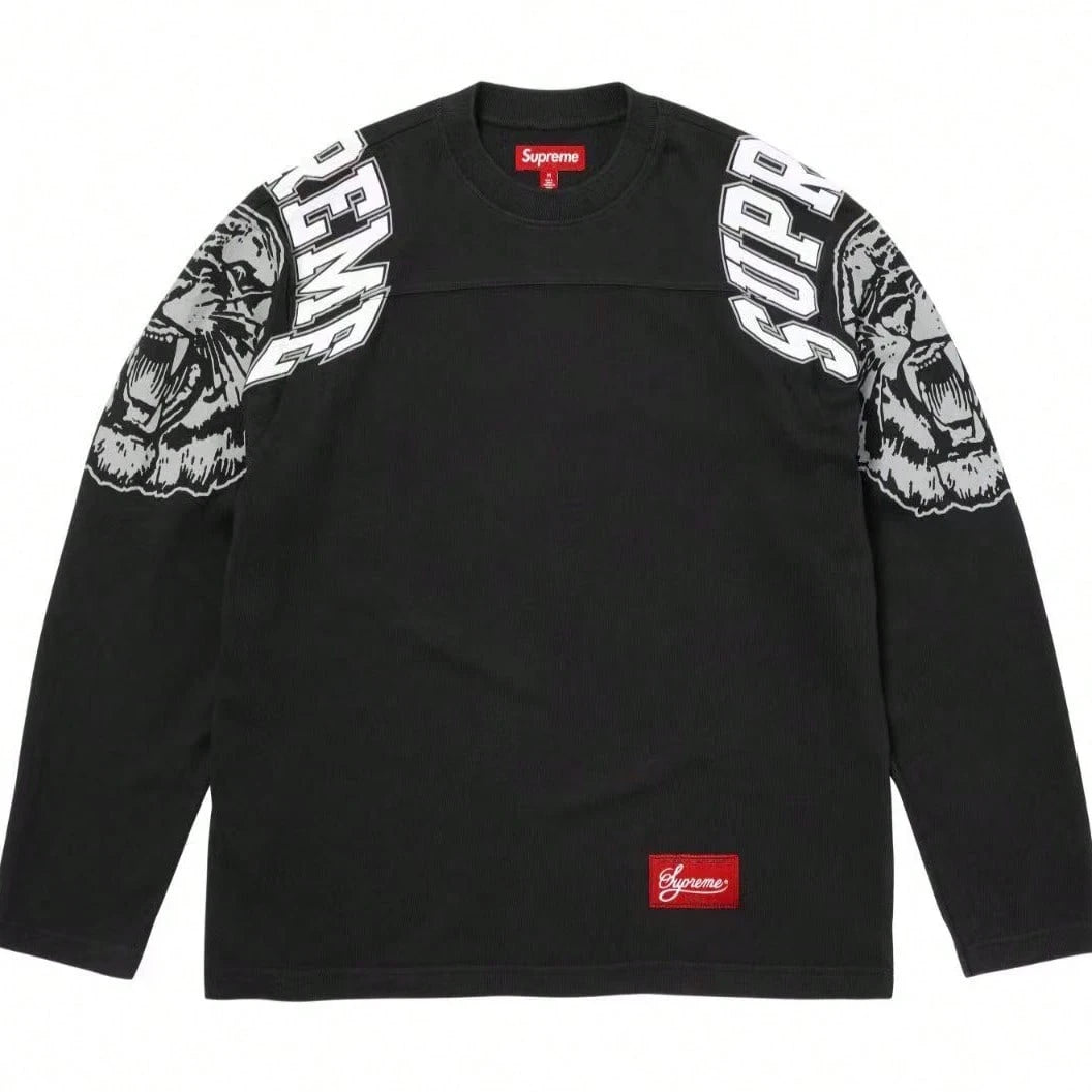 Supreme Mascot L/S Football Top FW25| All-Cotton Long-Sleeve Jersey Shirt, Unisex Layering Outerwear For Men & Women