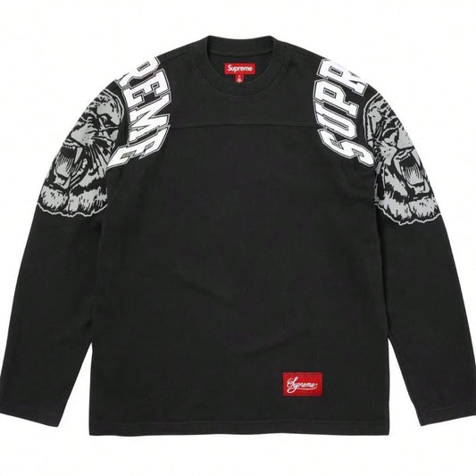 Supreme Mascot L/S Football Top FW25| All-Cotton Long-Sleeve Jersey Shirt, Unisex Layering Outerwear For Men & Women