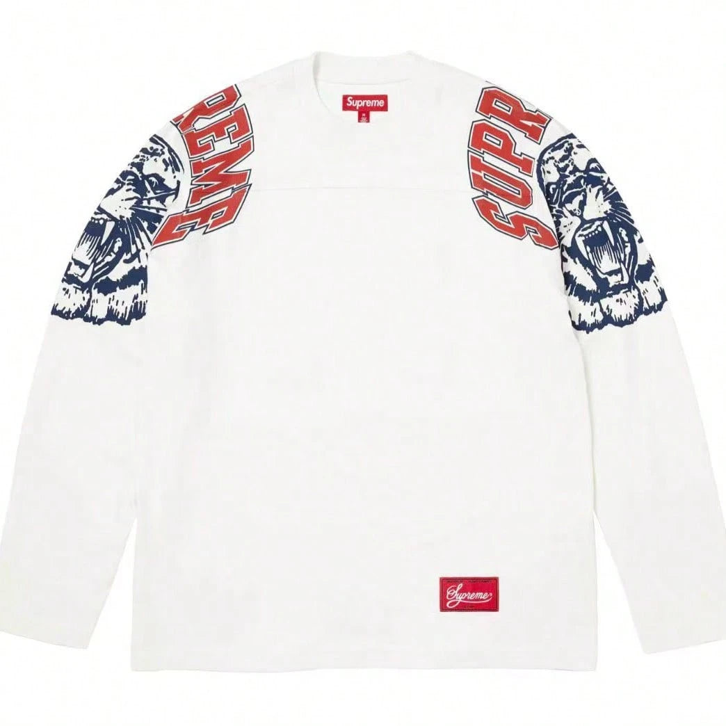 Supreme Mascot L/S Football Top FW25| All-Cotton Long-Sleeve Jersey Shirt, Unisex Layering Outerwear For Men & Women