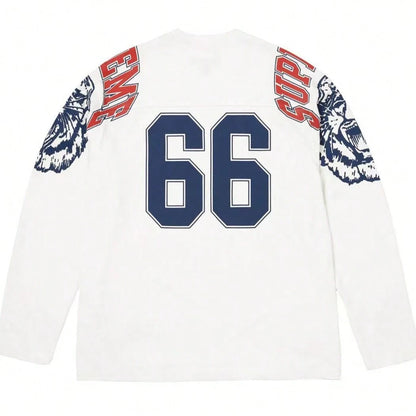 Supreme Mascot L/S Football Top FW25| All-Cotton Long-Sleeve Jersey Shirt, Unisex Layering Outerwear For Men & Women