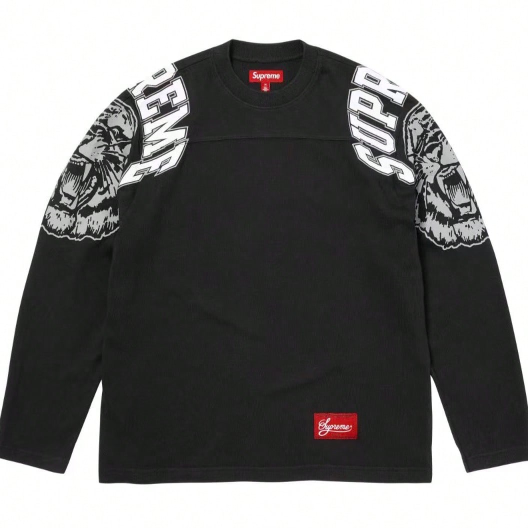 Supreme Mascot L/S Football Top FW25| All-Cotton Long-Sleeve Jersey Shirt, Unisex Layering Outerwear For Men & Women