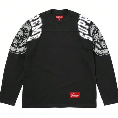 Supreme Mascot L/S Football Top FW25| All-Cotton Long-Sleeve Jersey Shirt, Unisex Layering Outerwear For Men & Women