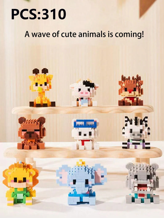 Sweetheart Cute Series, Cute Cat & Dog Building Blocks, Micro Particle Blocks, Suitable As Birthday Gift, DIY Assembly Decoration, Stress Relief Blocks, Building Block Ornament, Puzzle Blocks, Abstrac