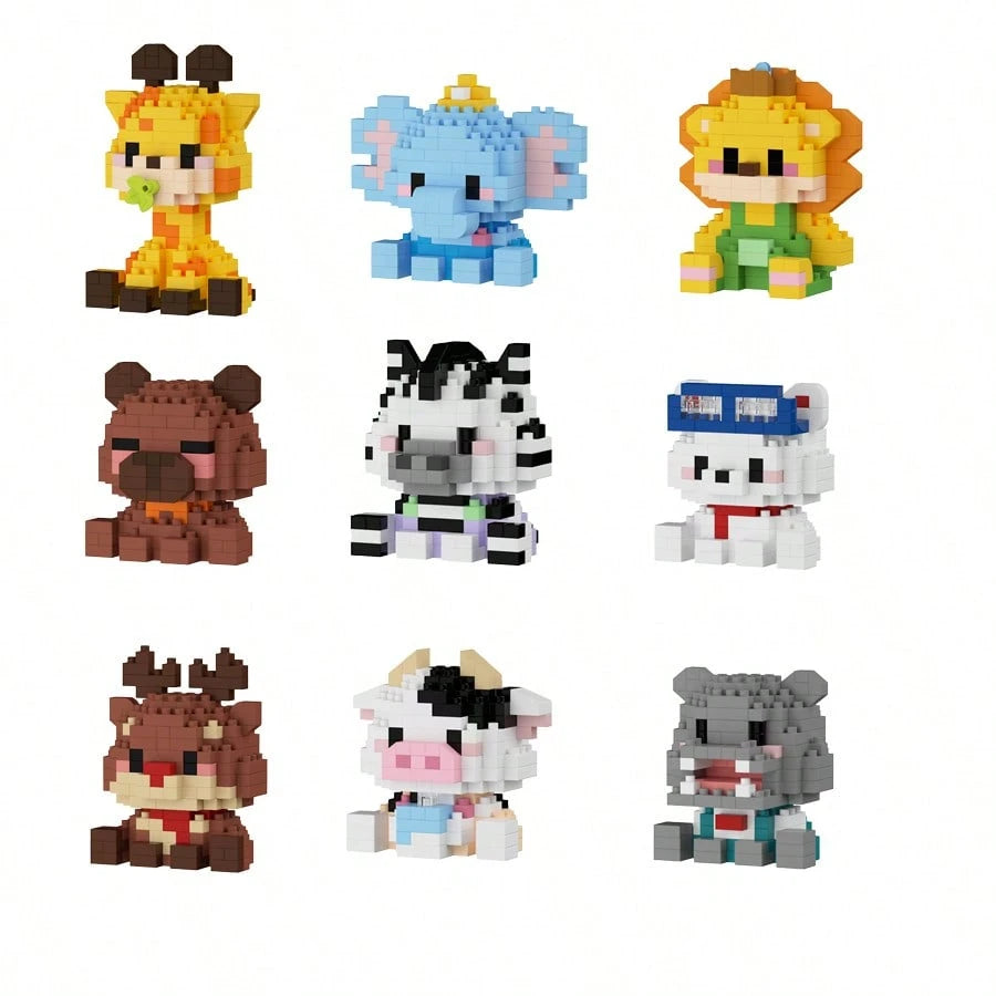Sweetheart Cute Series, Cute Cat & Dog Building Blocks, Micro Particle Blocks, Suitable As Birthday Gift, DIY Assembly Decoration, Stress Relief Blocks, Building Block Ornament, Puzzle Blocks, Abstrac