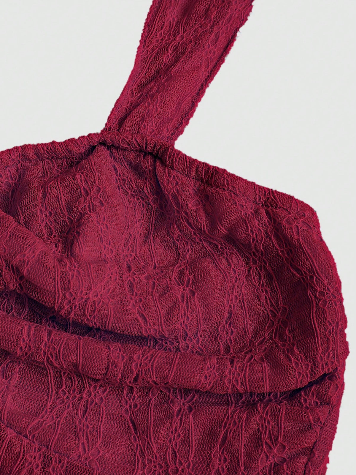 Sweetra Cropped Tube Top With Bowknot And Textured Print