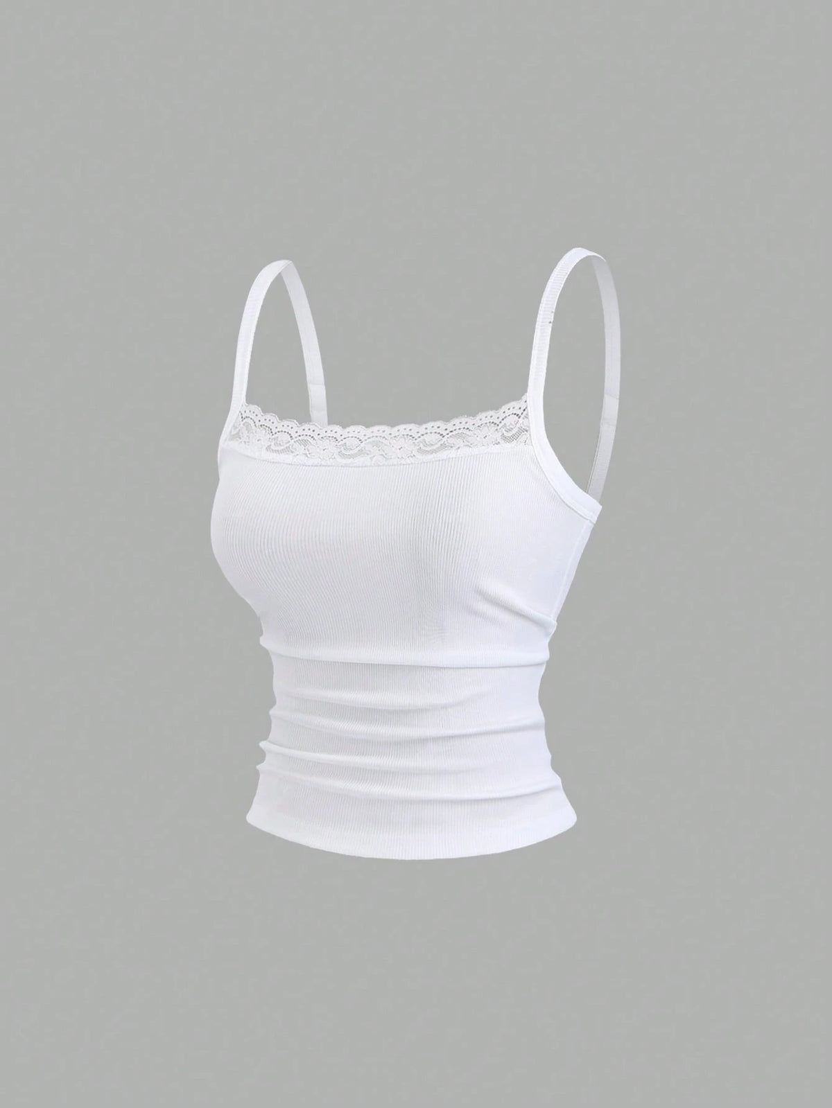 Sweetra Sweet&Spicy Elegant Lace Camisole,White And Pink Summer Everyday Casual Tight-Fitting Cropped Backless Tank Top For Music Festival Vacation Date Work