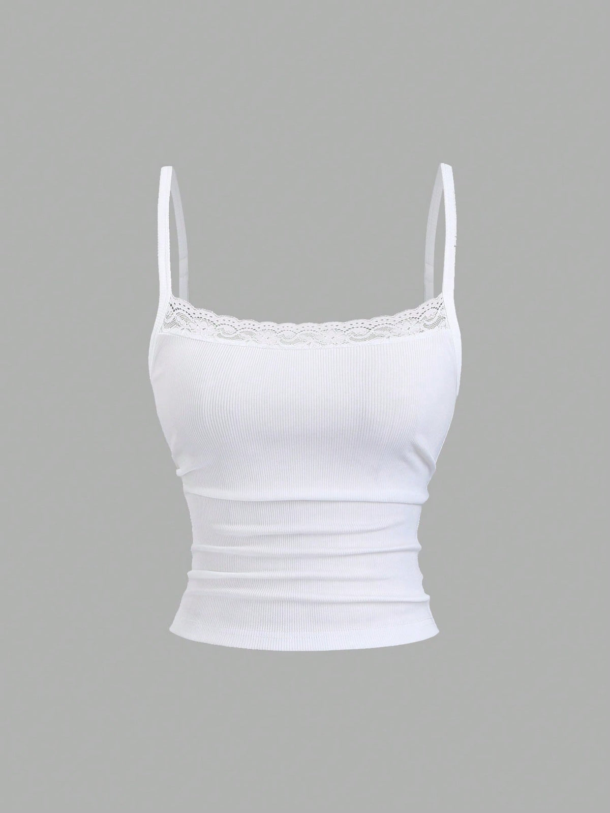 Sweetra Sweet&Spicy Elegant Lace Camisole,White And Pink Summer Everyday Casual Tight-Fitting Cropped Backless Tank Top For Music Festival Vacation Date Work