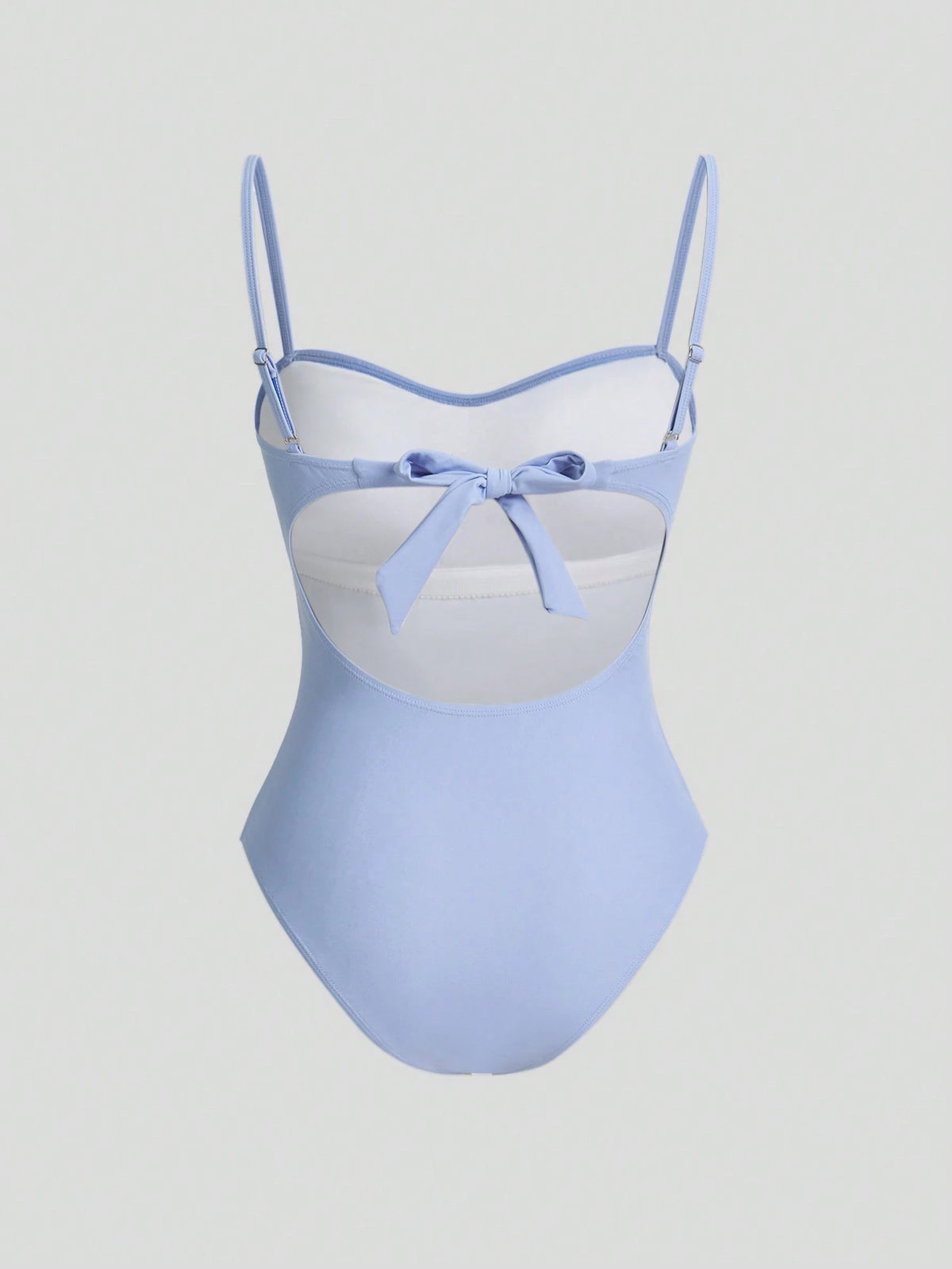 Sweetra Women's Blue Cute And Flirty One-Piece Swimsuit & Cover Up Skirt For Vacation Summer Beach