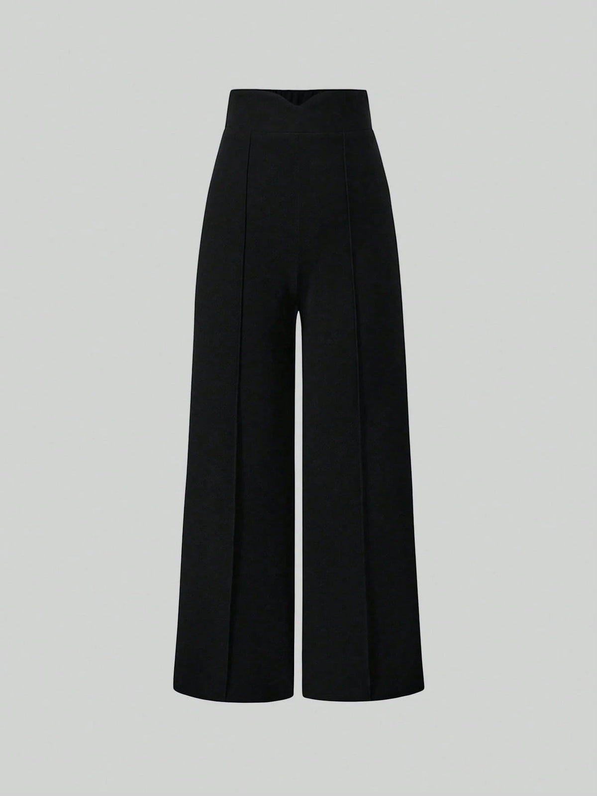 Sweetra Women's Casual High-Waisted Wide-Leg Solid Color Pants Fall Cloth For Women