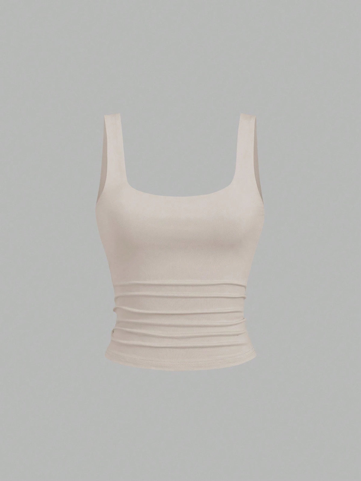 Sweetra Women's Casual Pleated Scoop Neck Tank Top, Summer