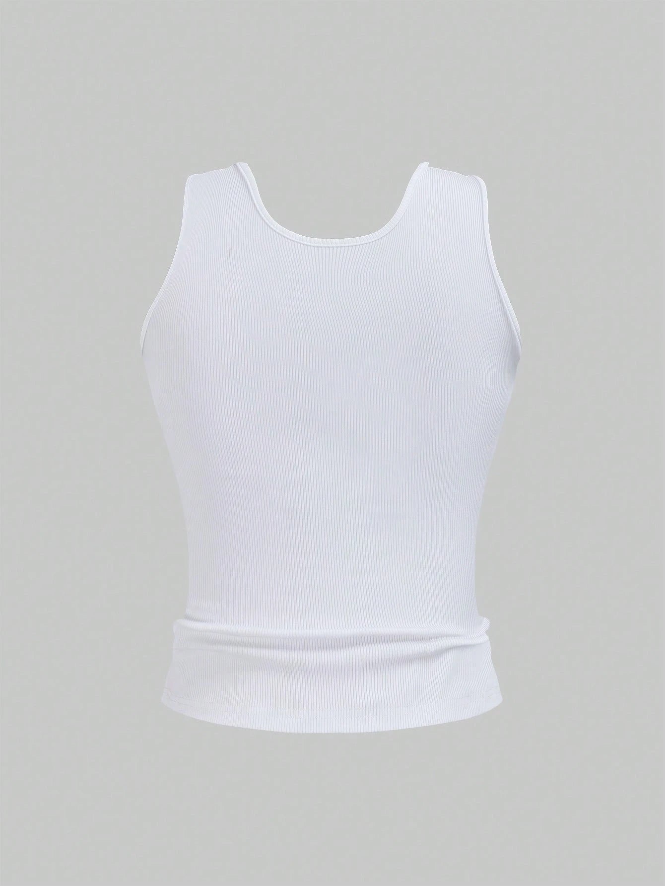 Sweetra Women's Slim Fit Letter Print Tank Top Graphic Tees Women Tops