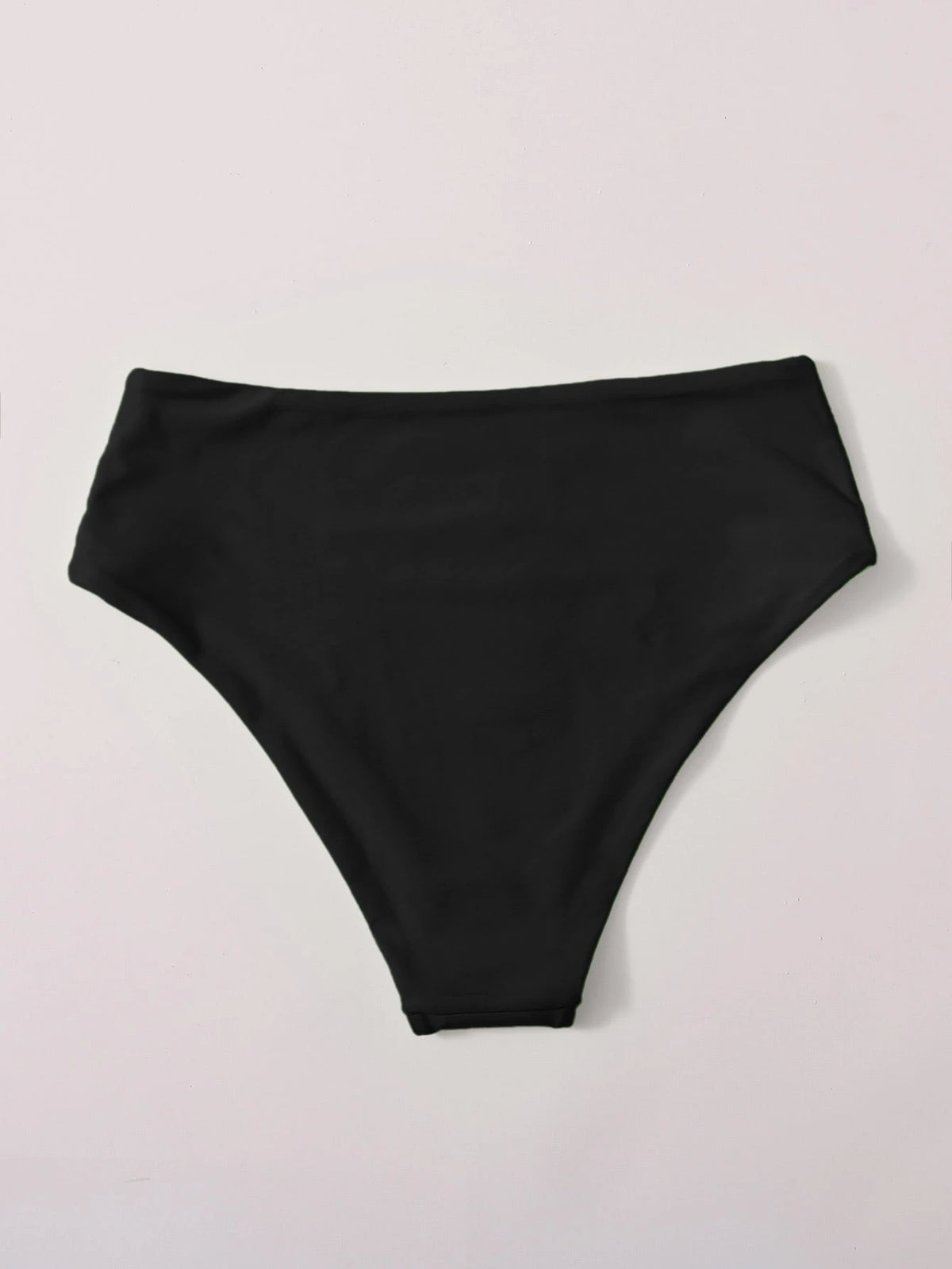 Swim 2026 Spring/Summer New Solid Navy Blue Waist Double Fabric Vacation Bikini Swimwear