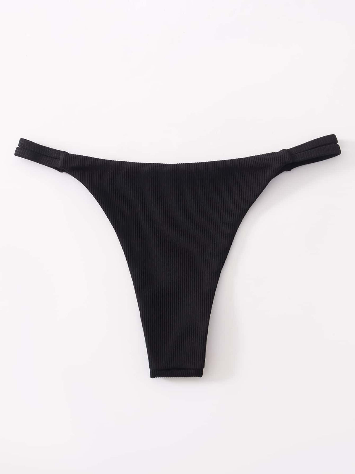 Swim Basics Women's Summer Beach Solid Color Bikini Bottoms