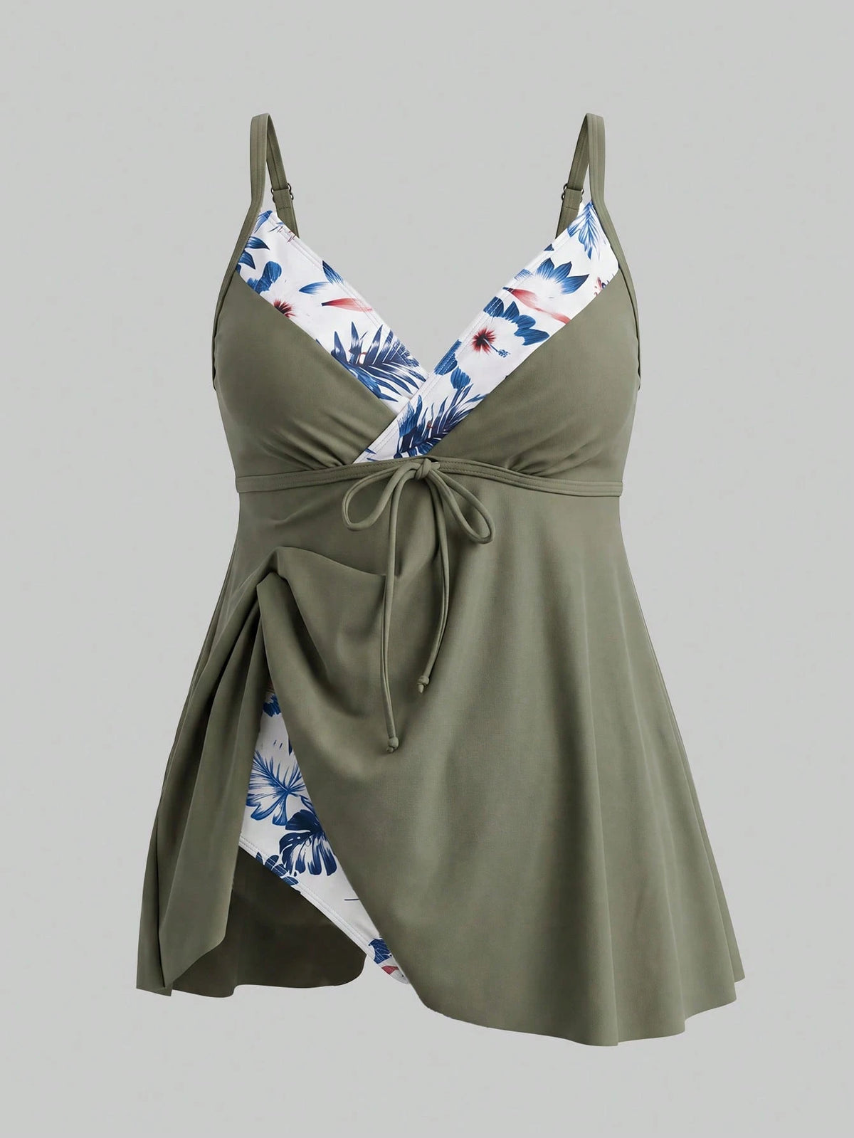 Swim Lushoire 2026 New Spring/Summer Plus Size Vacation Beach Tankini Set