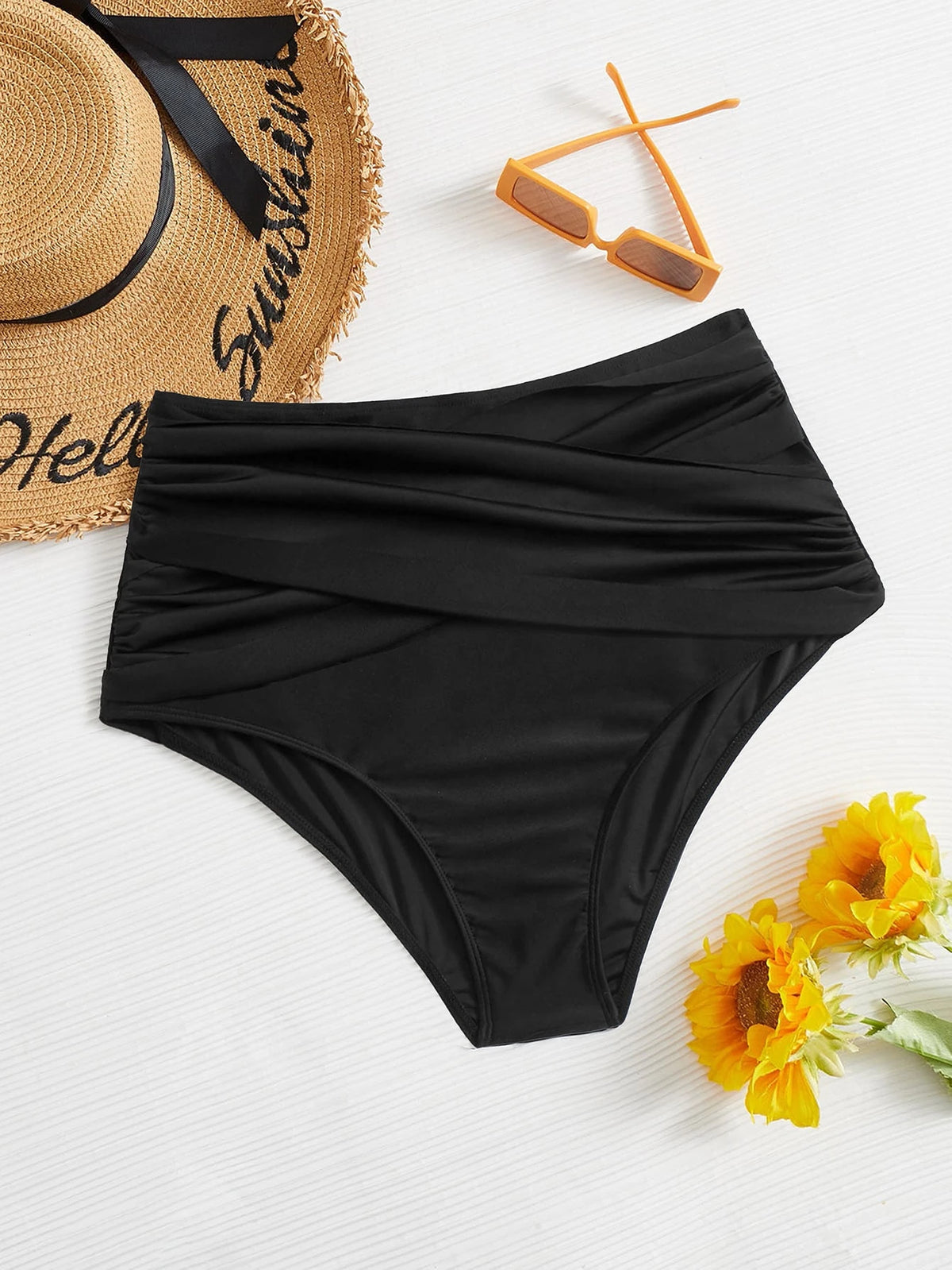 Swim Lushoire Summer Beach Plus High Waisted Bikini Panty