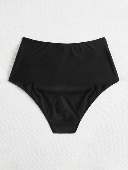 Swim Lushoire Summer Beach Plus High Waisted Bikini Panty