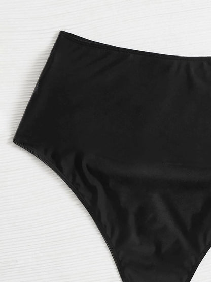 Swim Lushoire Summer Beach Plus High Waisted Bikini Panty