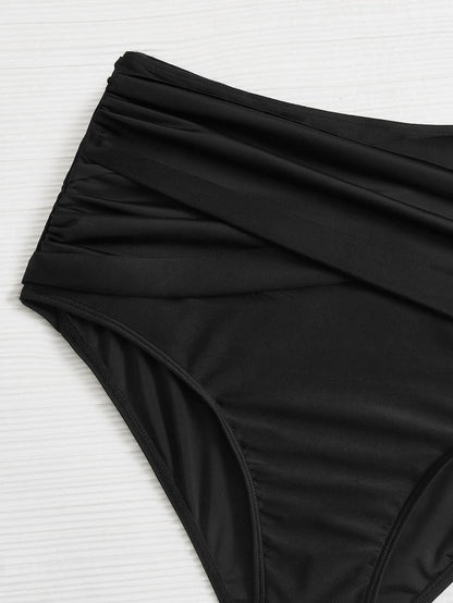 Swim Lushoire Summer Beach Plus High Waisted Bikini Panty