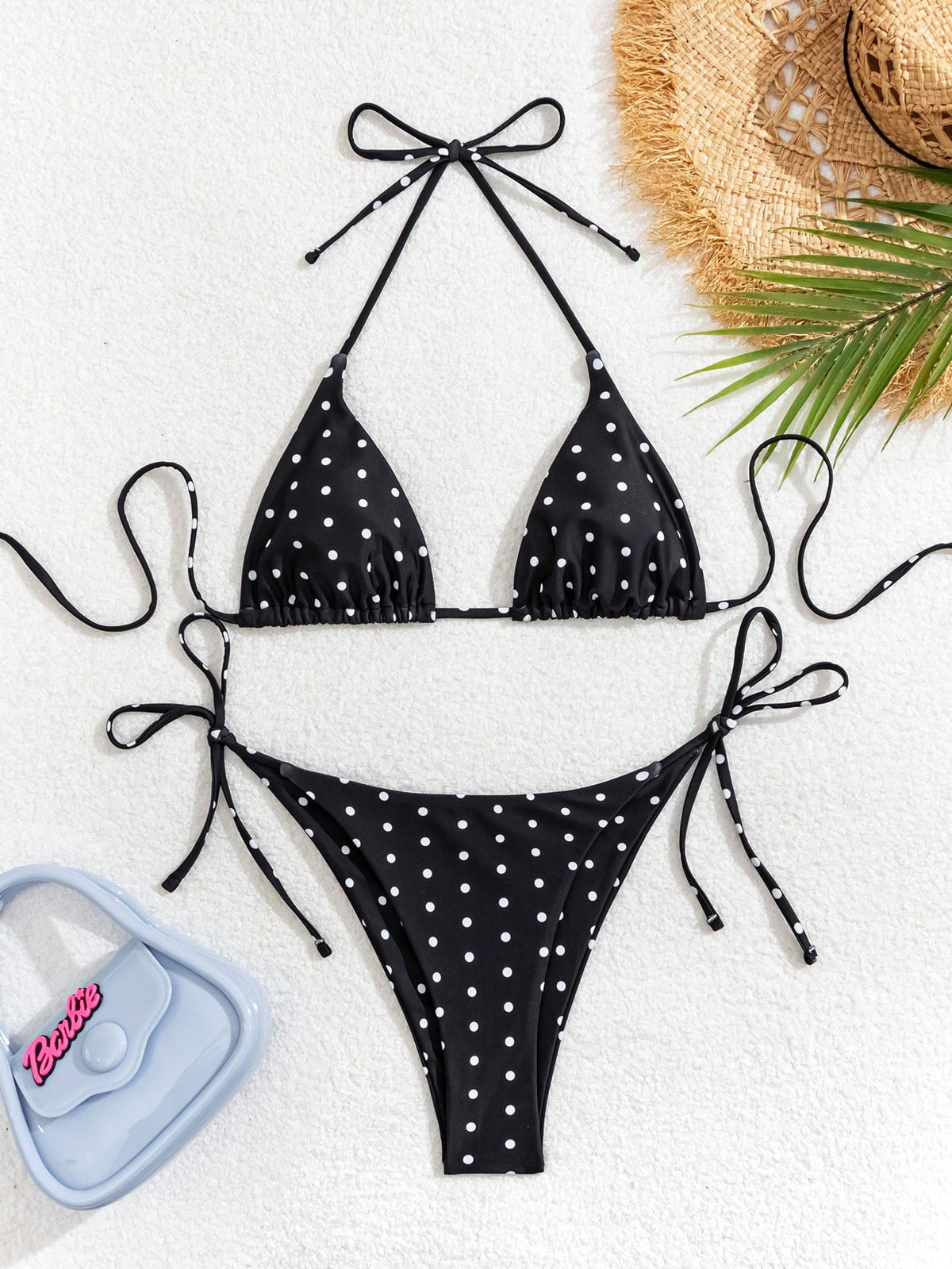 Swim Mod Random Floral Print Bikini Set For Beach Vacation For Summer