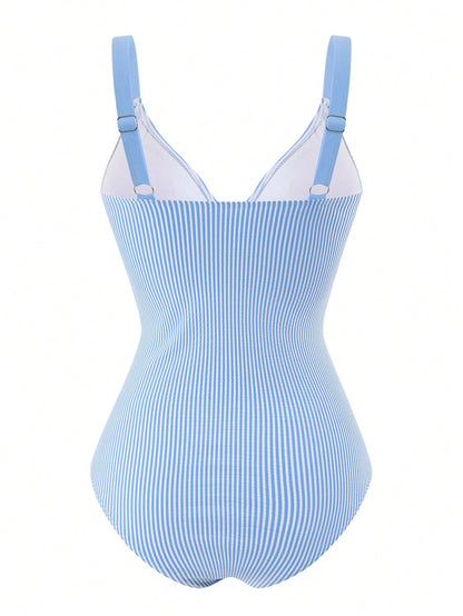 Swim Oasis 2026 New Spring/Summer Women 2 Pieces Swimsuit With Skirt, Special Fabric Beach Holiday Elegant Casual Swimwear Set