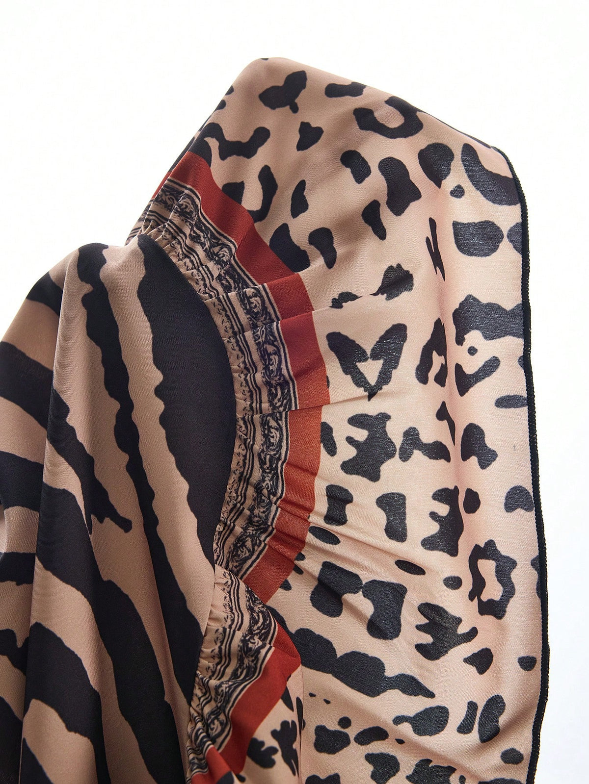 Swim Vcay Rainbow Leopard Print Spaghetti Strap Dress For Women,Summer Boho Beach Holiday Holiday,Elegant Casual Countryside Easter Outfit Cover Up