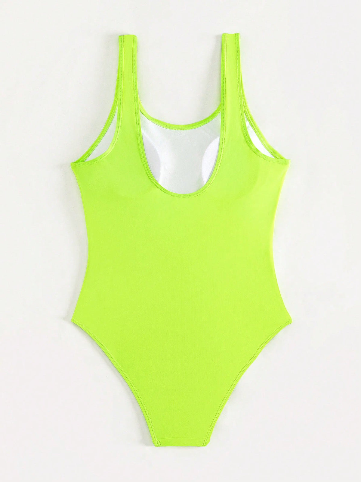 Swim Vcay Summer Beach Solid Neon One Piece Swimsuit Bathing Suit