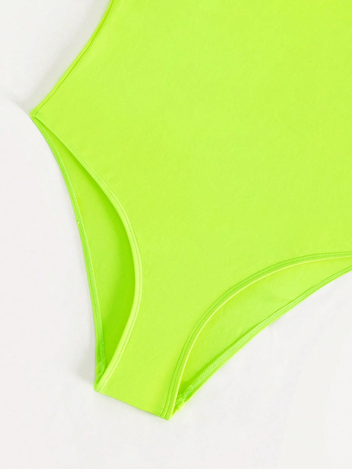 Swim Vcay Summer Beach Solid Neon One Piece Swimsuit Bathing Suit