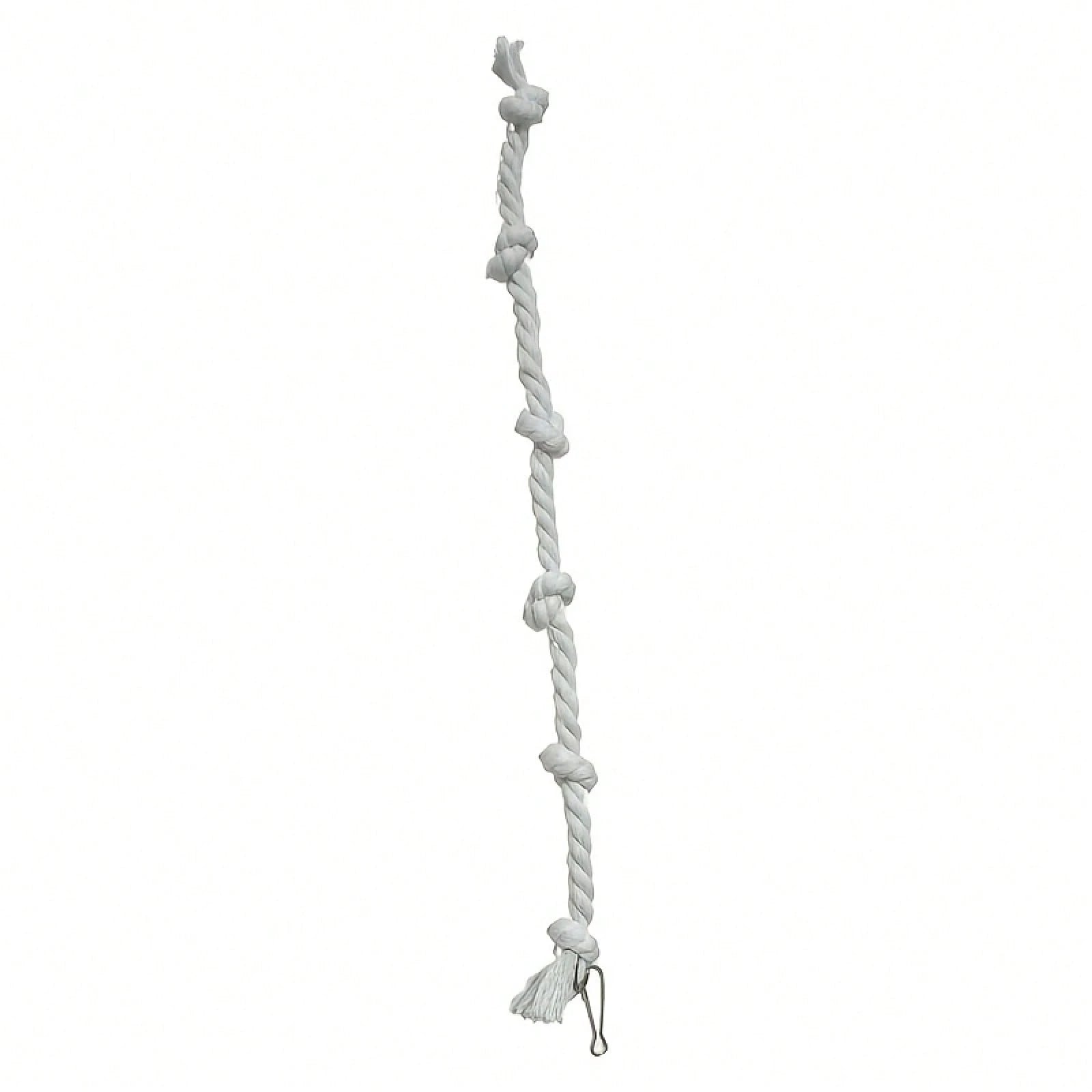 Swinging Cage With Knots, A Climbing Toy For Parrots, Perfect For Keeping Budgies Entertained.