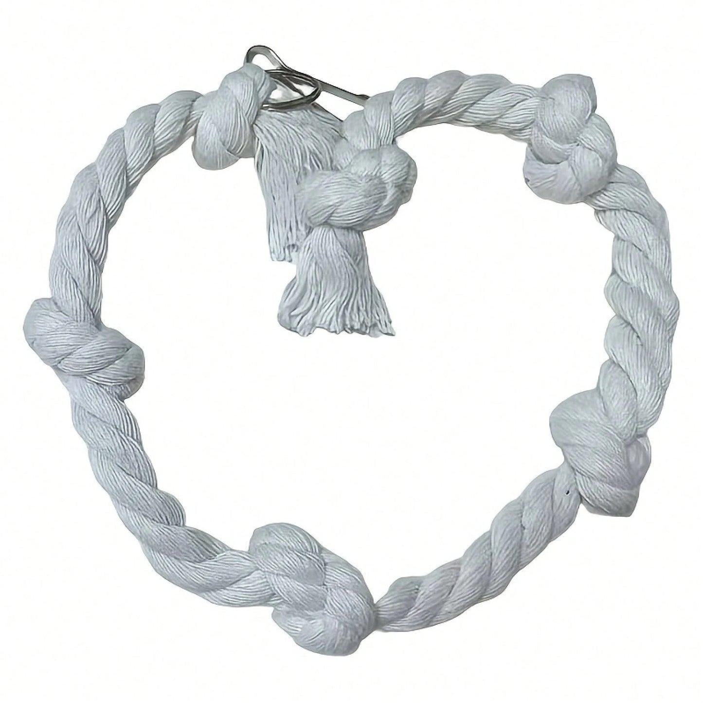 Swinging Cage With Knots, A Climbing Toy For Parrots, Perfect For Keeping Budgies Entertained.