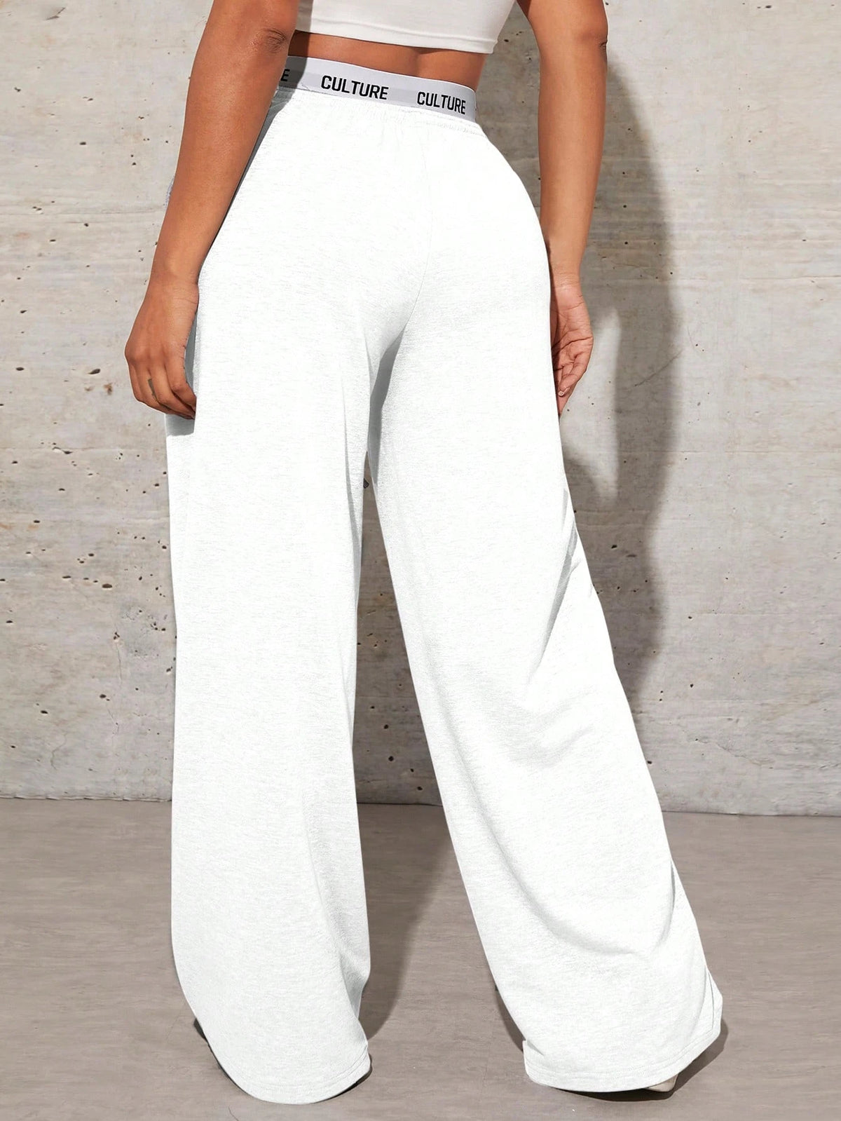 SXY Women's Solid Color Simple Daily Drawstring Sweatpants