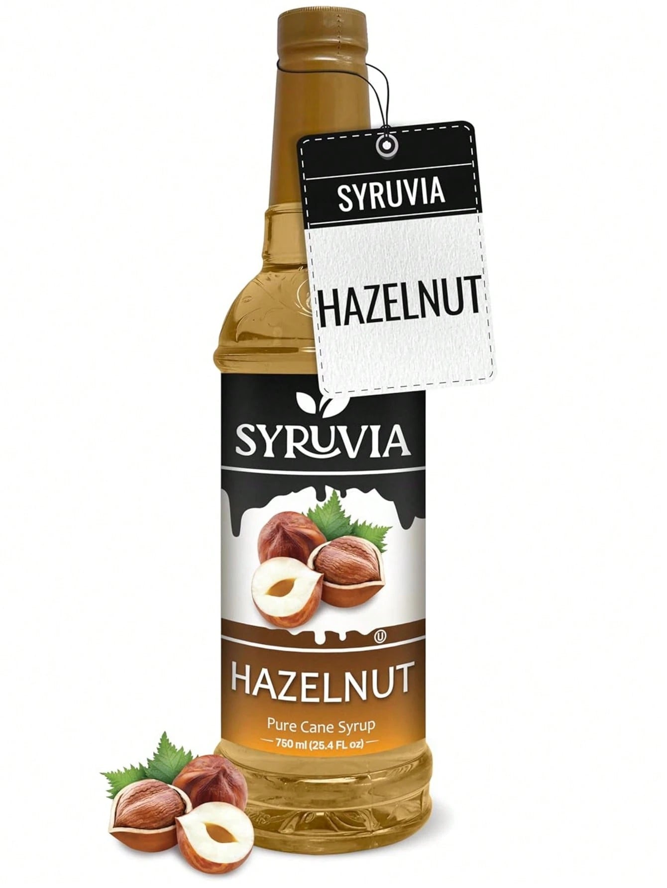 Syruvia Hazelnut Syrup For Coffee 25.4 Fl Oz Hazelnut Flavored Coffee Syrup