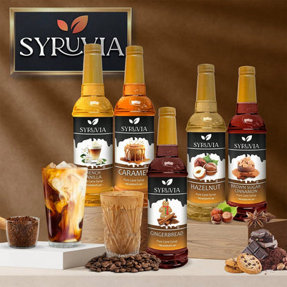 Syruvia Salted Caramel Syrup For Coffee 25.4 Ounces Salted Caramel Coffee Syrup