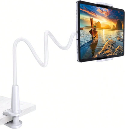 Tablet Stand Holder For Bed, Gooseneck Mount With Adjustable Flexible Arm Compatible With IPad Air Pro Mini, Tab, Kindle Other 4.7"-10.5" Compatible With IPhone, Android Phone, Gift For Birthday, Fami