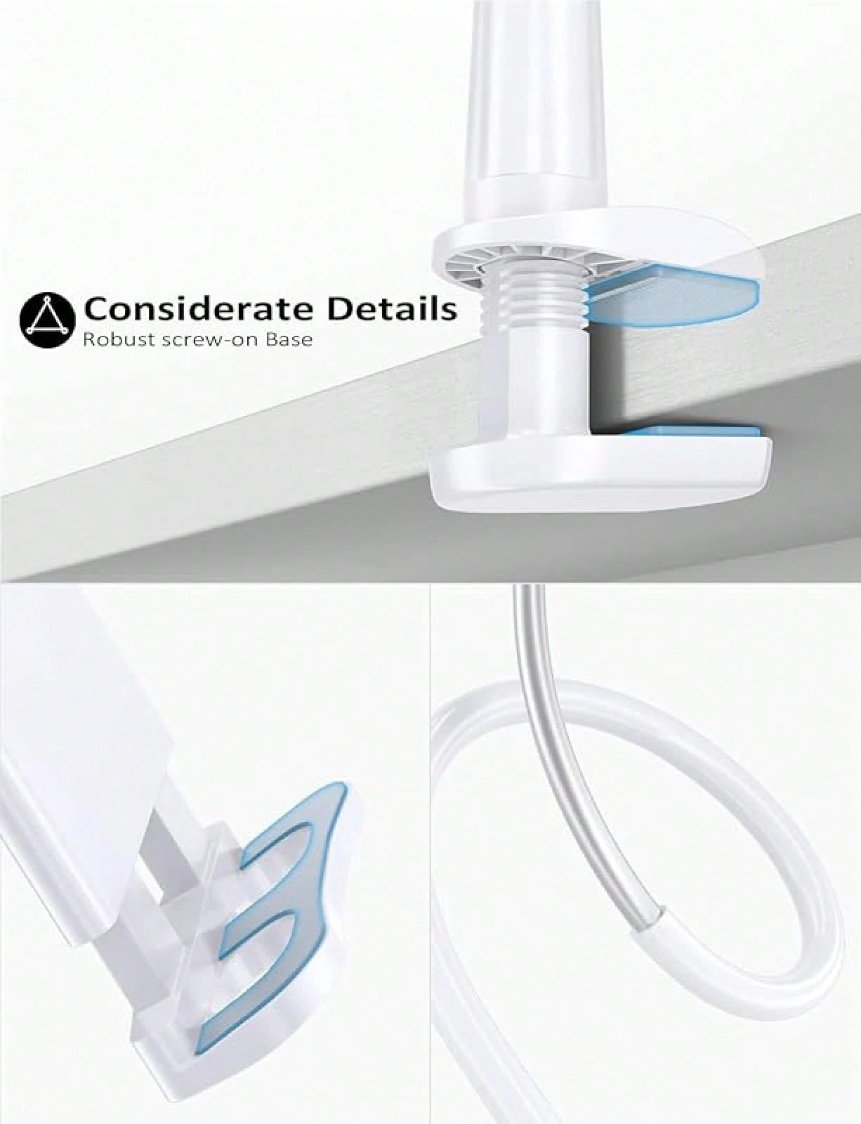 Tablet Stand Holder For Bed, Gooseneck Mount With Adjustable Flexible Arm Compatible With IPad Air Pro Mini, Tab, Kindle Other 4.7"-10.5" Compatible With IPhone, Android Phone, Gift For Birthday, Fami