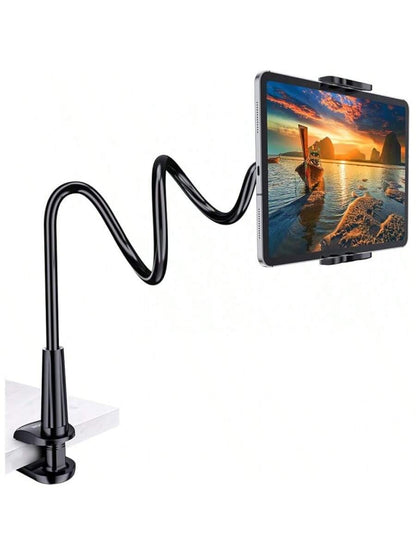 Tablet Stand Holder For Bed, Gooseneck Mount With Adjustable Flexible Arm Compatible With IPad Air Pro Mini, Tab, Kindle Other 4.7"-10.5" Compatible With IPhone, Android Phone, Gift For Birthday, Fami