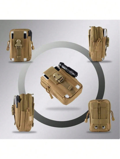 Tactical MOLLE EDC Belt Pouch, High Strength Nylon Utility Waist Bag, Multi-Functional Storage Organizer For Outdoor Hiking Camping Hunting Enthusiast Supplies