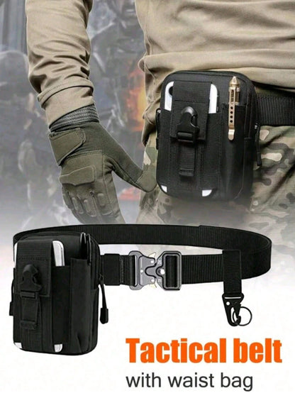 Tactical MOLLE EDC Belt Pouch, High Strength Nylon Utility Waist Bag, Multi-Functional Storage Organizer For Outdoor Hiking Camping Hunting Enthusiast Supplies