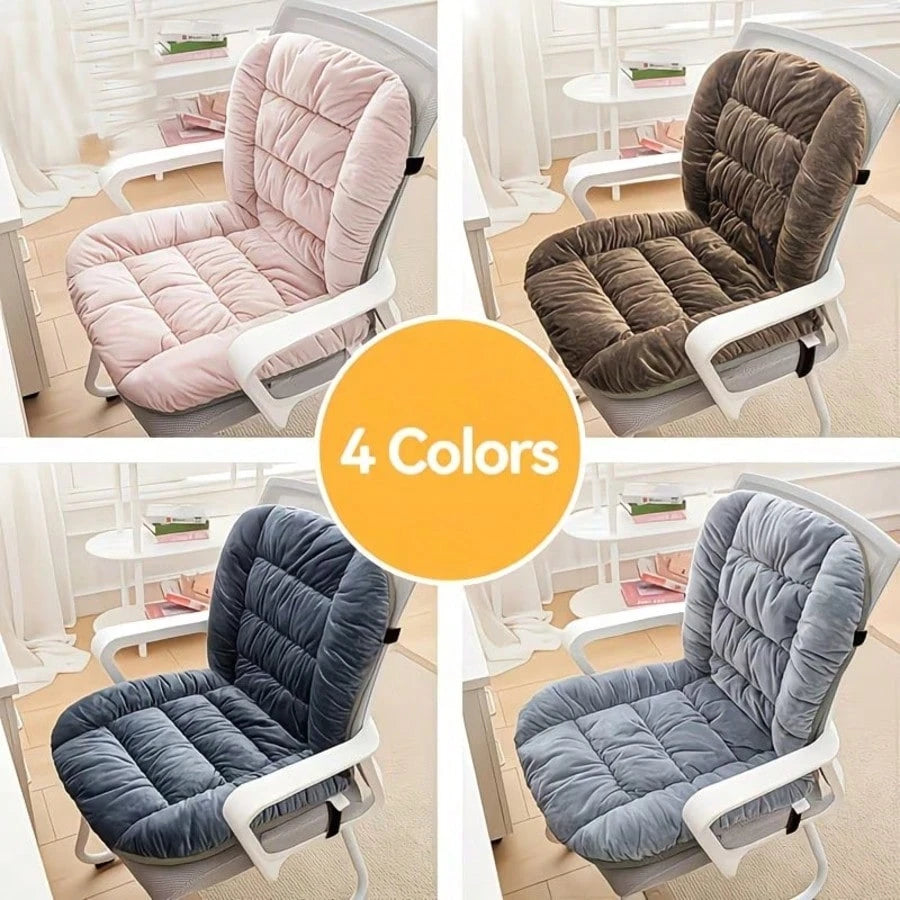 TAIMASI 1pc Ultra-Soft Chair Cushion With Lumbar Support – Non-Slip Backrest Seat Pad For Office, Patio & Dining Chairs, 7 Colors – Ideal For Elderly, Back-To-School & Christmas Gifts Seat Cushion Off
